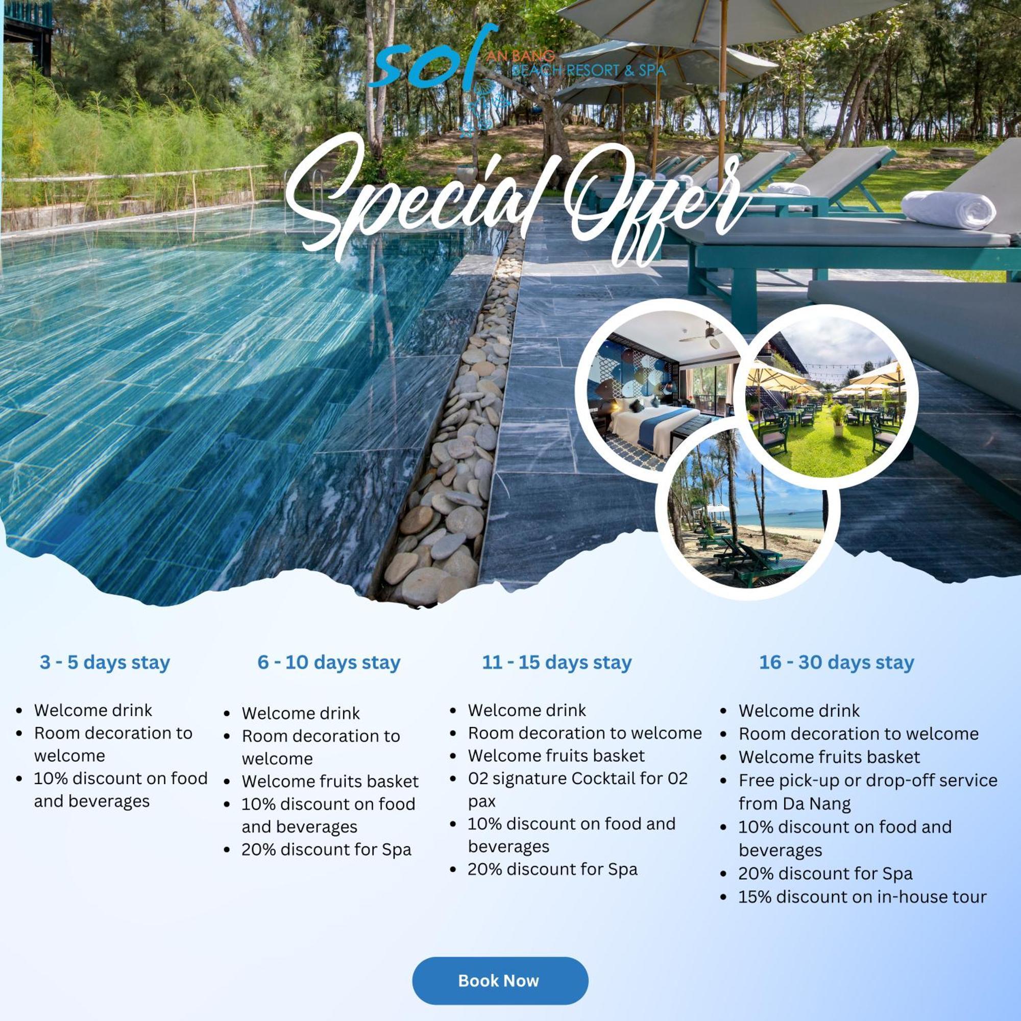 Sol An Bang Beach Resort & Spa Hoi An Exterior foto